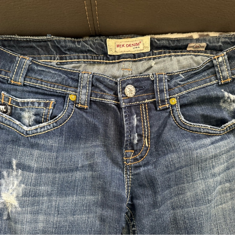 MEK Denim Women's Classic Straight Leg Jeans